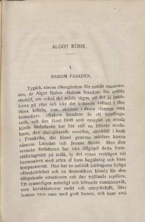 Algot Ruhe.
