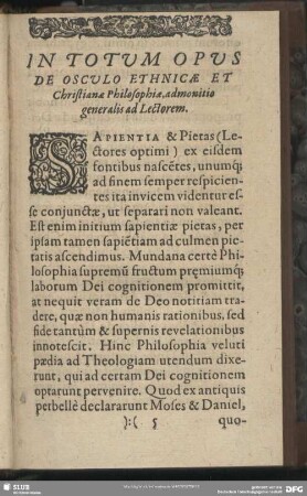 Admonitio Ad Lectorem