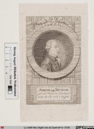 Bildnis Joseph Friedrich Retzer (1810 Frhr. von)
