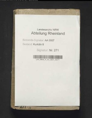 Inventar und Taxation des Nachlasses von Clemens August