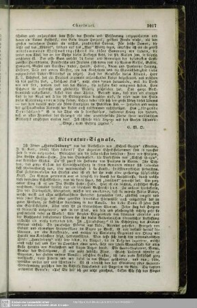 Literatur-Signale