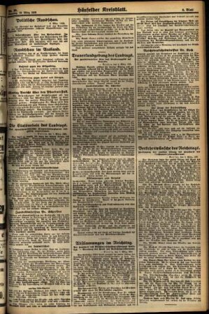 Zweite Ausgabe vom Samstag, den 10. März 1928.