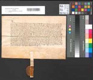Roprecht, Jungherzog zu Jülich belehnt Wilhelm von Nesselrode mit 20 Gulden Manngeld aus dem Zoll zu Bercheim. Siegel