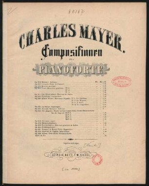 Rêverie poétique : op. 191