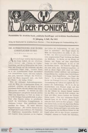 8. Heft, Mai 1912