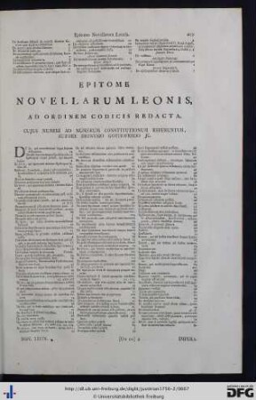 Epitome Novellarum Leonis, Ad Ordinem Codicis Redacta.