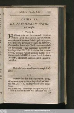 Caput XV. De Personalis Unionis causis.