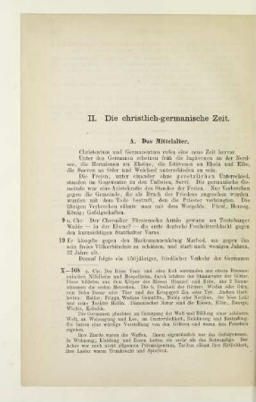 II. Die christlich-germanische Zeit