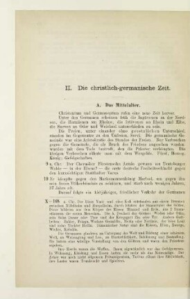 II. Die christlich-germanische Zeit