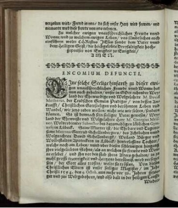 Encomium Defuncti