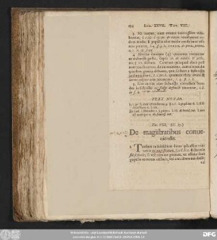 Tit. VIII. (V. 75.) De magistratibus conveniendis.
