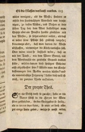 125-133, Der zweyte Theil.