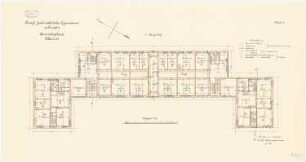 Joachimsthalsches Gymnasium, Templin: Schülerwohngebäude Villa V und VI: Grundriss Obergeschoss 1:100