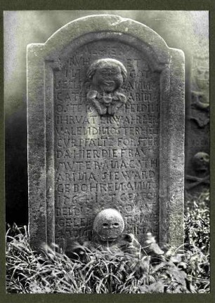 Friedhof, Grabstein der Anna Catherina Osterheld, 1770