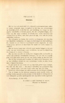 Bijlage V. Circulaire