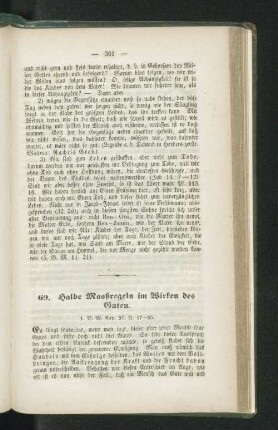 69. Halbe Maasregeln im Wirken des Guten.