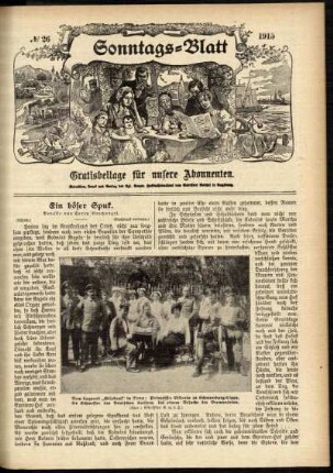 Ausgabe vom Sonntag, den 27. Juni 1915.