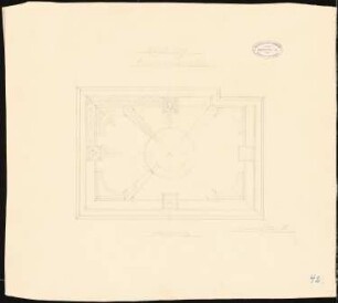 Wohnhaus Falk-Ring, Mainz: Decke im Boudoir 2. Obergeschoss 1:20