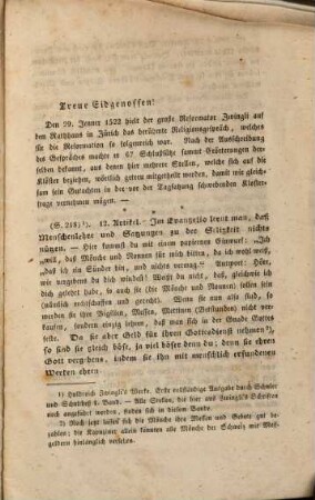 Gutachten des Reformators Huldreich Zwingli über die Klöster nach wörtlichen Auszügen aus seinen Schriften