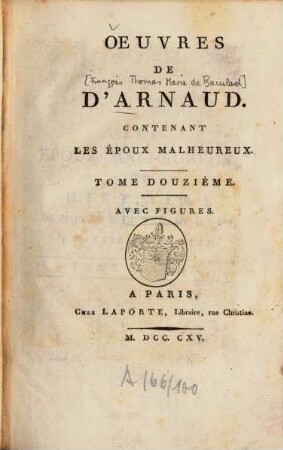 Oeuvres, 12. Les époux malheureux. - T. 2. - 238 S.