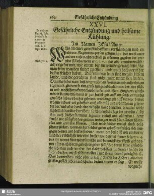 XXVI. Gefährliche Entzündung und heilsame Kühlung