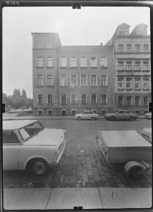 Leipzig-Zentrum, Elsterstraße 39. Wohnhaus. Straßenfront (Mendelssohnstraße)