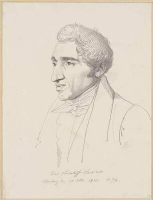 Bildnis Heideloff, Carl Alexander von (1789-1865), Architekt, Maler, Bildhauer, Kunsthistoriker