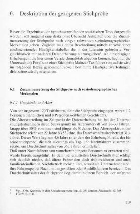 6.1.1 Geschlecht und Alter