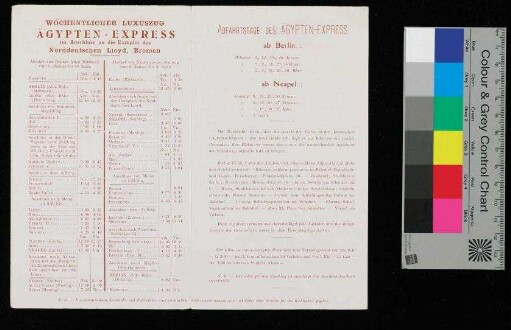 Luxuszug im Anschluss an die Dampfer des Norddeutschen Lloyd, Bremen