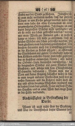 Nachlässigkeit in Bestraffung der Duelle