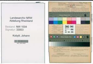 Entnazifizierung Johann Kobylt , geb. 12.04.1909 (Arbeiter)