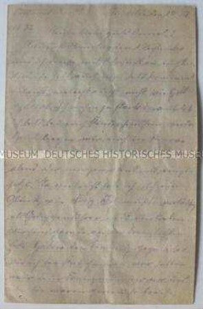 Feldpostbrief eines Sergeanten (mit Kuvert)