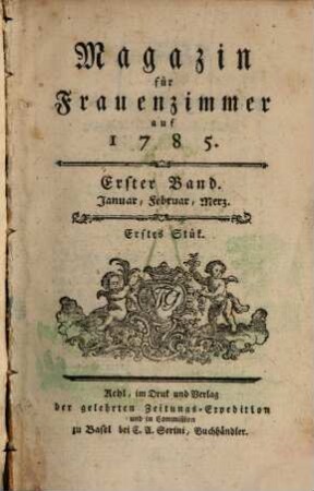Magazin für Frauenzimmer. 1785,1