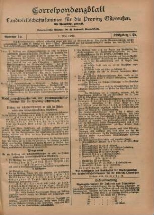 Nummer 19. 7. Mai 1902.