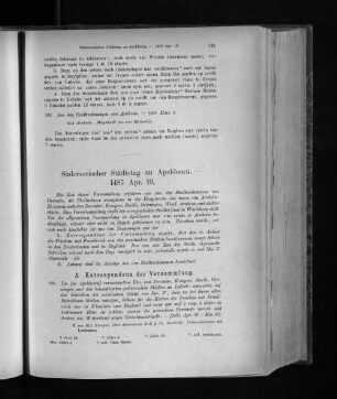 Süderseeischer Städtetag zu Apeldoorn. - 1485 Apr. 19.
