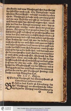 Die XXV. History Wie dem Vlenspiegel das Herzogthumb zu Lünenburg verbotten was