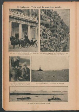 De Inglaterra : Visita real.- Las maniobras navales