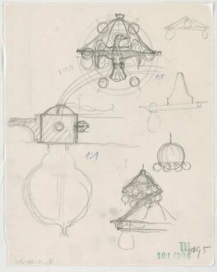 Fischer, Theodor; Planegg bei München (Bayern); Ev. Waldkirche - Beleuchtungskörper (Details)