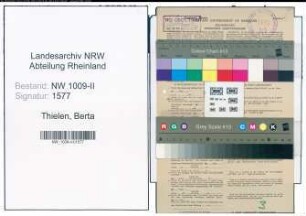 Entnazifizierung Berta Thielen , geb. 03.06.1901 ()