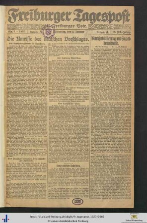 Nr. 1-25 (Januar 1923)