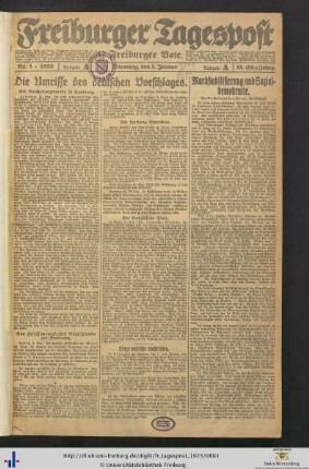 Nr. 1-25 (Januar 1923)