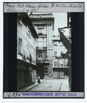 Prag, Palais Clam-Gallas : Außenansicht, rechter Seitenrisalit