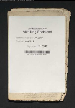 Wahl der Vorsteher zu Uerdingen
