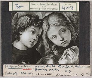 Filippino Lippi: Vision des Hl. Bernhard, Ausschnitt. Florenz, Badia