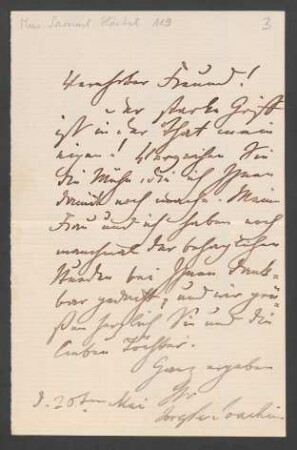 Brief an Hermann Härtel : o.D.