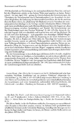 Bode, Aiko :: Die Müll- und Abwasserbeseitigung in der Hansestadt Lübeck im 19. und 20. Jahrhundert, (Kleine Hefte zur Stadtgeschichte, 5) : Lübeck, Schmidt-Röhmhild, 1989