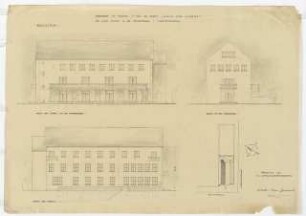 Haus der Jugend, Berlin-Mitte: Ansichten M 1:100, Lageplan