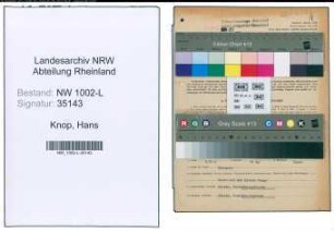 Entnazifizierung Hans Knop , geb. 29.06.1900 (Rechtsanwalt)