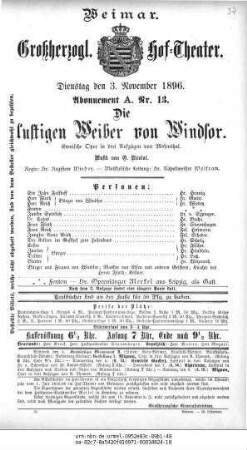 Die lustigen Weiber von Windsor