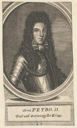 Bildnis von Petro II., König von Portugal